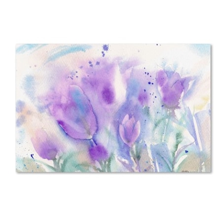 Sheila Golden 'Purple Blues' Canvas Art,22x32